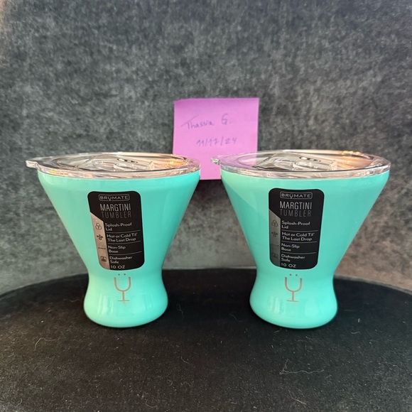 BruMate MargTini Tumbler - 10 oz.- Set of 2 - Aqua - NWB - Picture 2 of 4